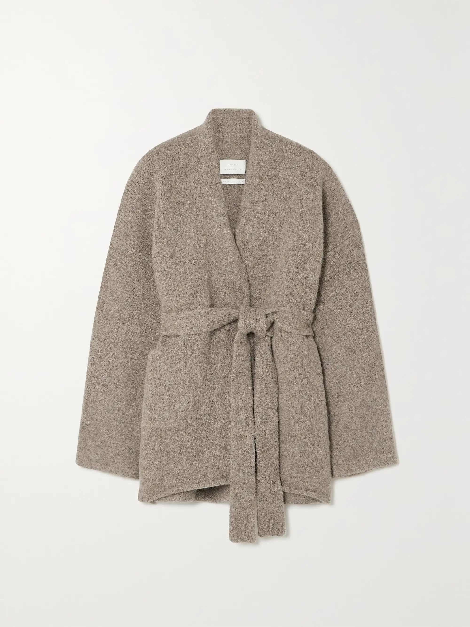 Coto belted brushed alpaca-blend cardigan | NET-A-PORTER (UK & EU)