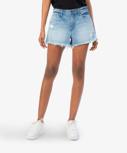 Jane High Rise Long Short (Interlace Wash) - Kut from the Kloth | Kut From Kloth