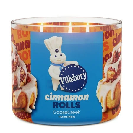 Goose Creek 3-Wick Pillsbury Cinnamon Rolls Scented Jar Candle, 14.5oz. | Walmart (US)