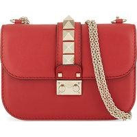 Valentino Lock stud small shoulder bag, Women's, Size: Small, Red valentino | Selfridges