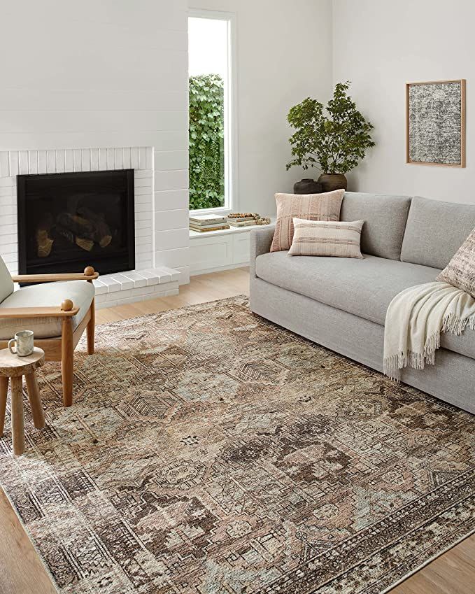 Amber Lewis x Loloi Billie Collection BIL-03 Clay / Sage 10' x 14' Area Rug | Amazon (US)