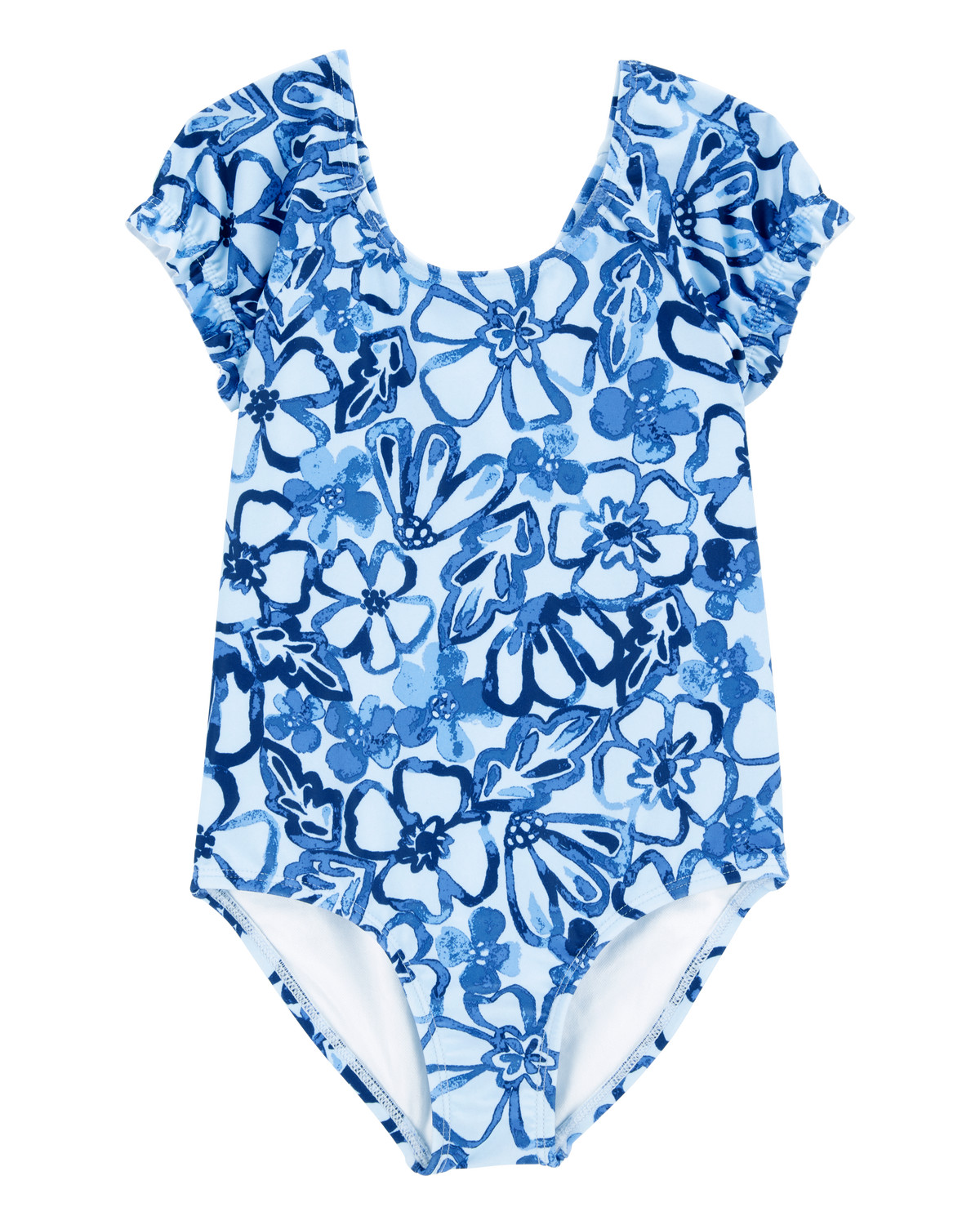 Toddler Girl 1-Piece Floral Swimsuit - Blue - Carter's | Carter's | Carter's Inc