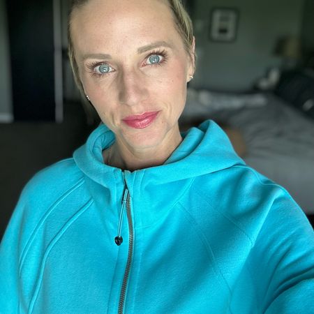 The electric turquoise scuba hoodie is back in stock! Perfect for Springs!

#LTKFind