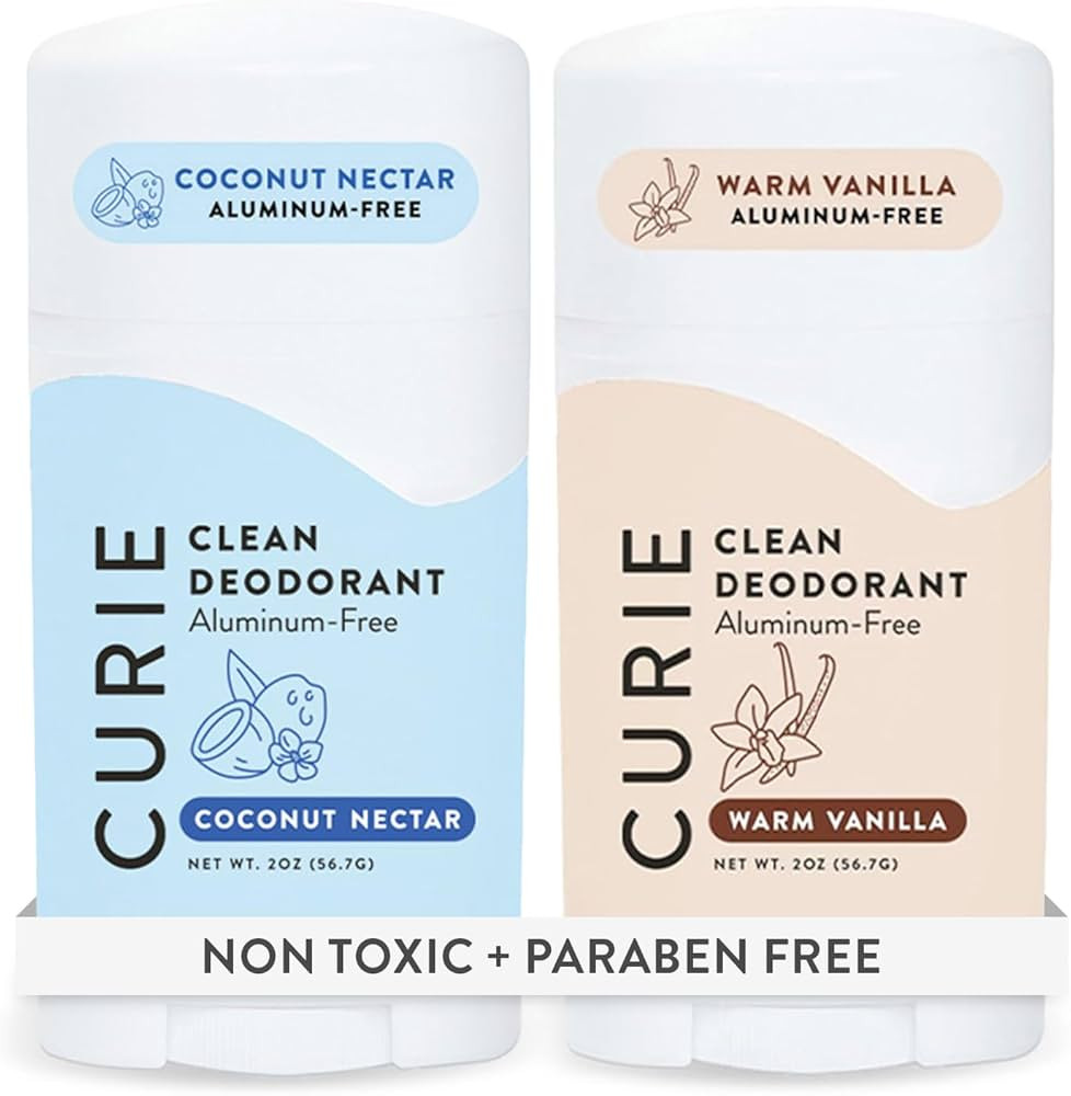 Curie Natural Deodorant for Women - Coconut Nectar + Warm Vanilla - Aluminum Free, Clean, Sustain... | Amazon (US)