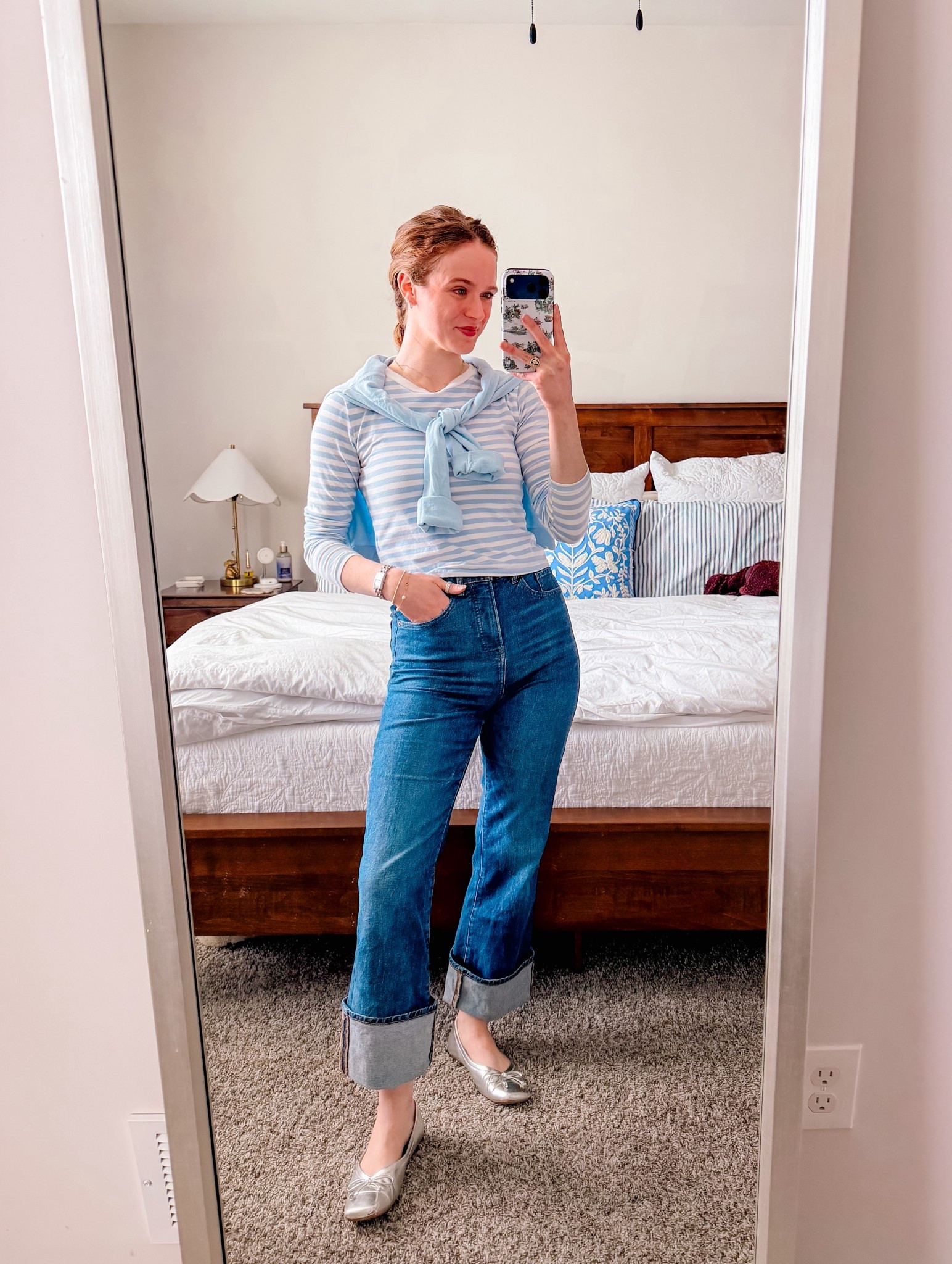 The sweetest baby blue look for spring!! 🩵 this striped long sleeve is in heavy rotation for my spring wardrobe, it’s so comfy & a perfect spring transition piece!! 

#LTKootd