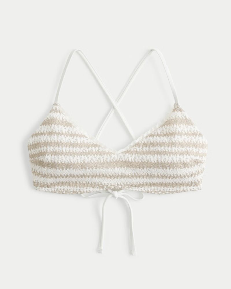 Crochet-Style Scoop Bikini Top | Hollister (US)