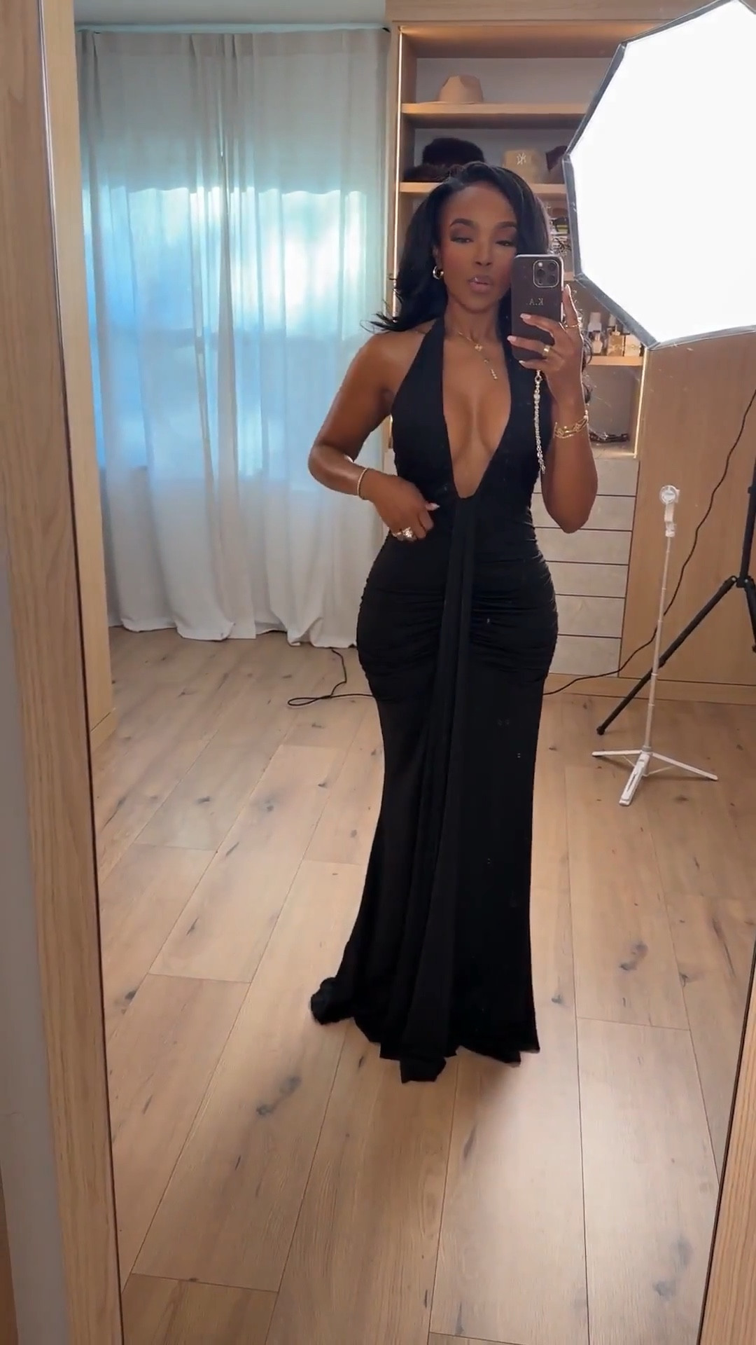 Scroll to shop this statement black dress 🖤

This black maxi is that ultimate confidence piece—timeless, flattering, and perfect for making an entrance. It’s the kind of dress you’ll rewear for multiple occasions, making it a smart long-term buy with a lower cost per wear.

Perfect for date nights, formal events, vacations, and special occasions.

📏 Measurements: 5’4”, 140 lbs, 34D bust, 27” waist, 40” hips

Follow me on Instagram and YouTube @kirasfashionfinds

