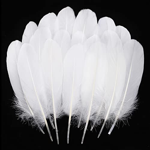 Ballinger Natural White Goose Feathers - 120Pcs 6-8 Inch Bulk Feathers for Crafts, Wedding centerpieces, Angel Wings and Dream Catcher | Amazon (US)
