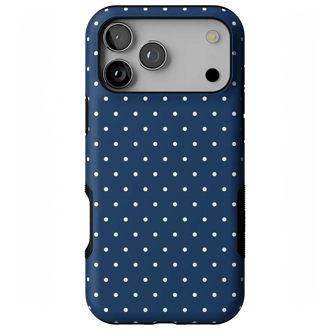 On the Dot   Navy Polka Dot Case | CASELY