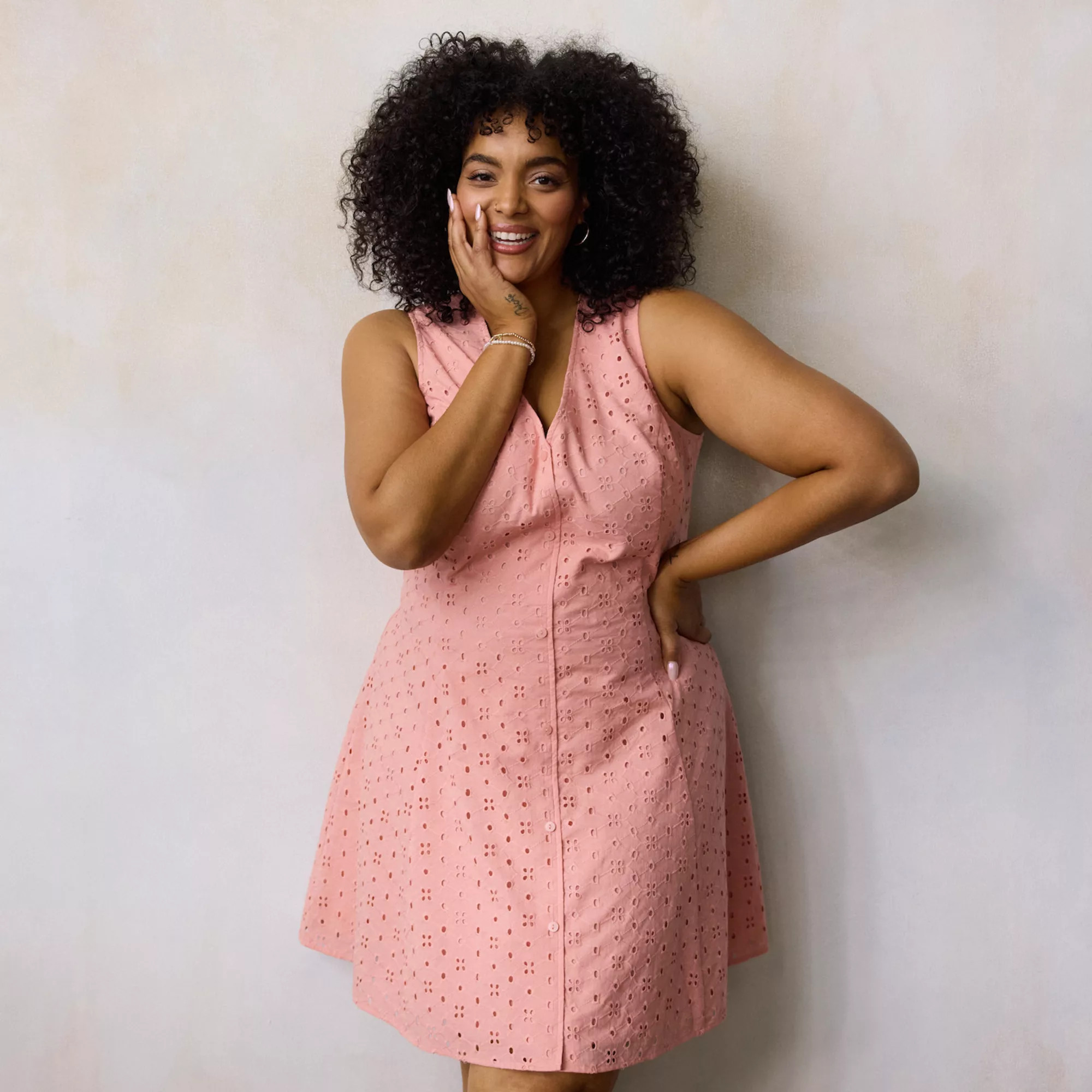 Women's Plus LC Lauren Conrad Fit & Flare Sleeveless Mini Dress | Kohl's