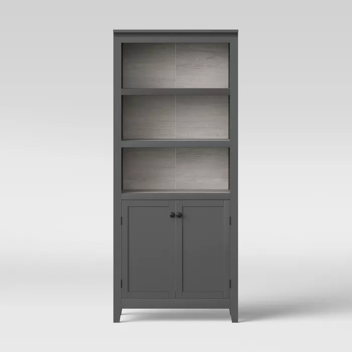 72" Carson 5 Shelf Bookcase with Doors - Threshold™ | Target