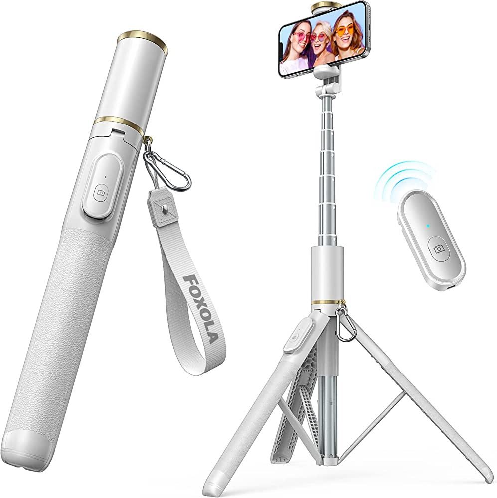 FOXOLA 61" Phone Tripod & Selfie Stick Tripod, All-in-1 Cell Phone Tripod Stand with Wireless Rem... | Amazon (US)