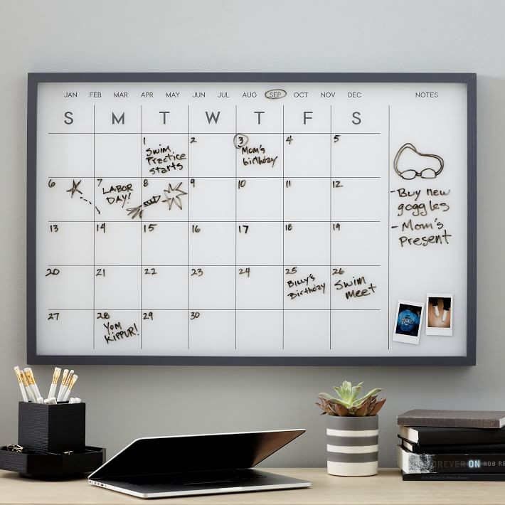 Wood Framed Calendar | Pottery Barn Teen