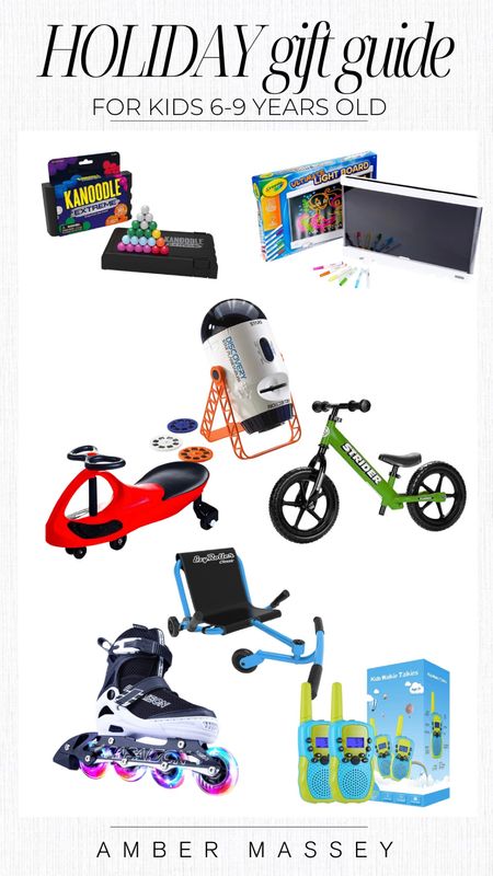 Holiday Gift Guide | Gift ideas for kids 6-9. Great activity play gift ideas for little ones on your list.

Bike | scooters | art 

#LTKkids #LTKfindsunder100 #LTKGiftGuide