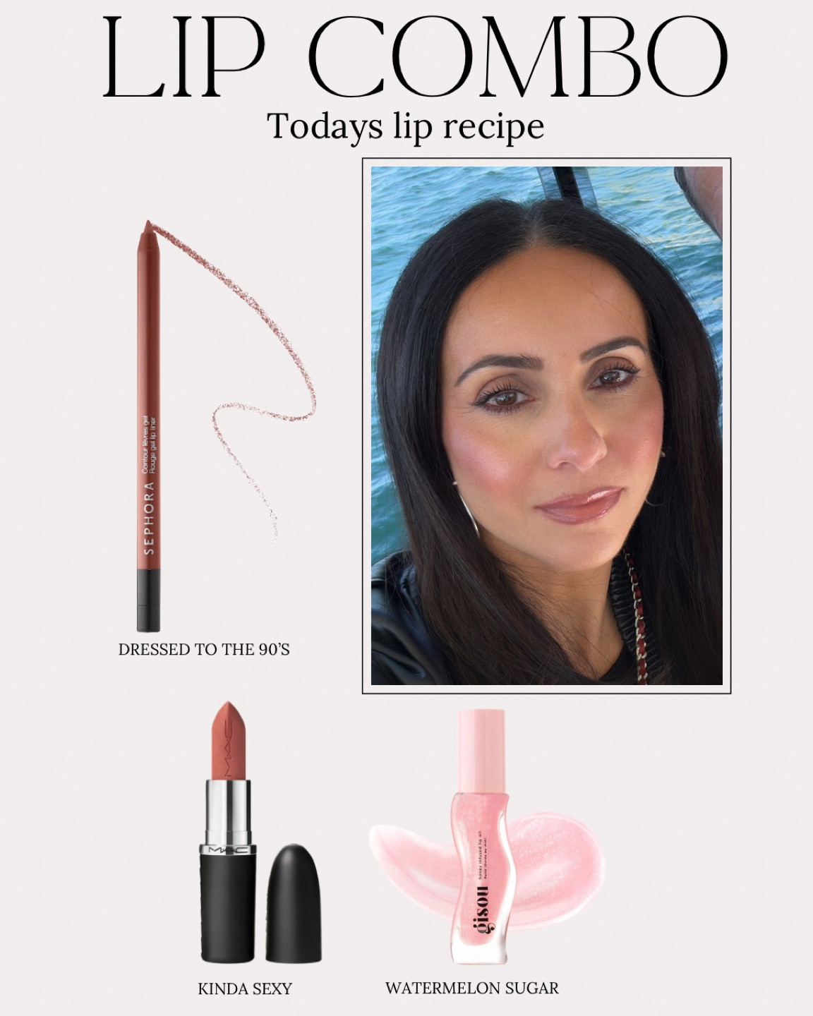 Lip combo of the day! I’ve always loved the Sephora brand formula but never really found a color I liked until now!!! 

Lip liner: dressed to the 90’s
Lipstick: kinda sexy 
Lip gloss: watermelon sugar 

#LTKBeauty