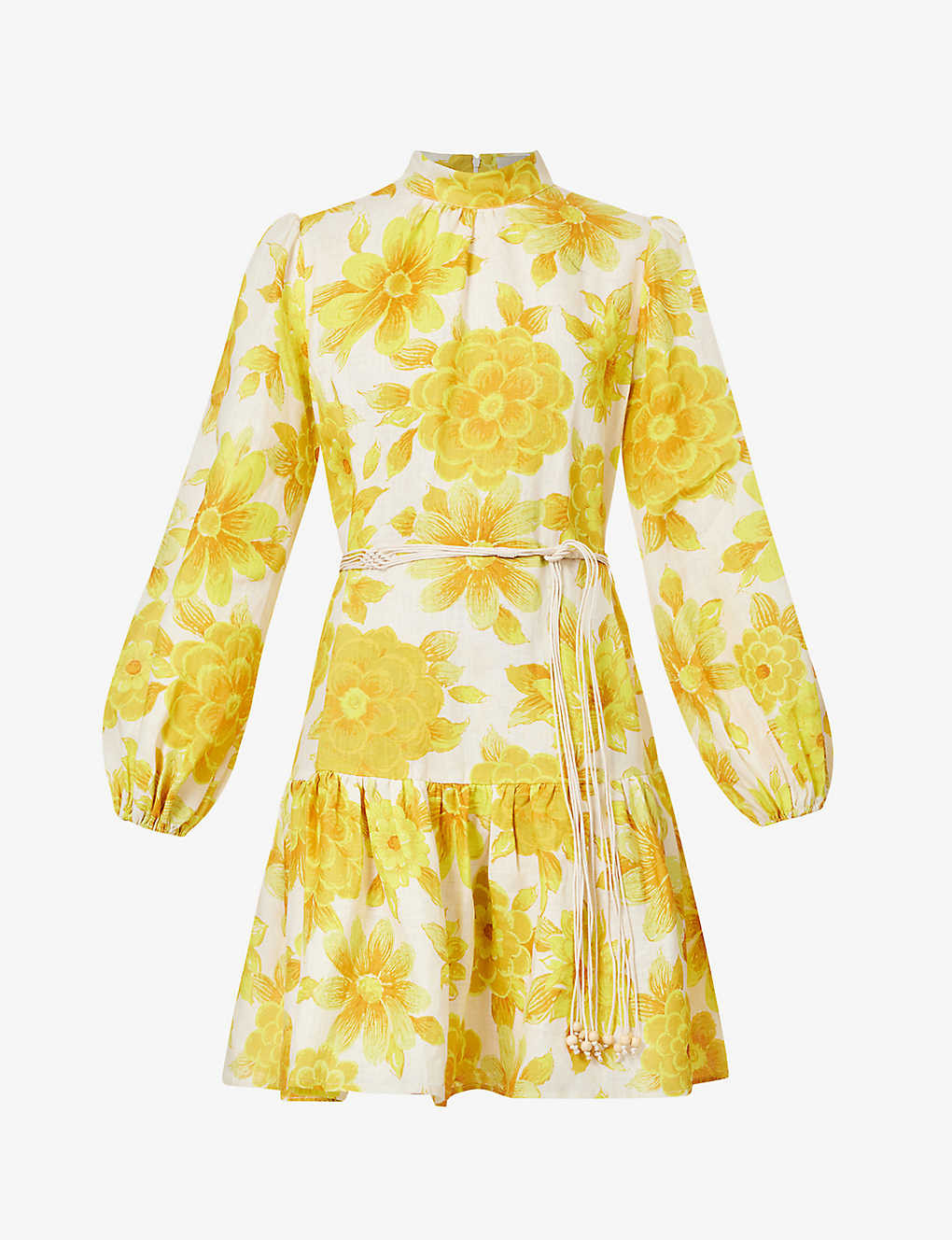 Sonny floral-print linen mini dress | Selfridges