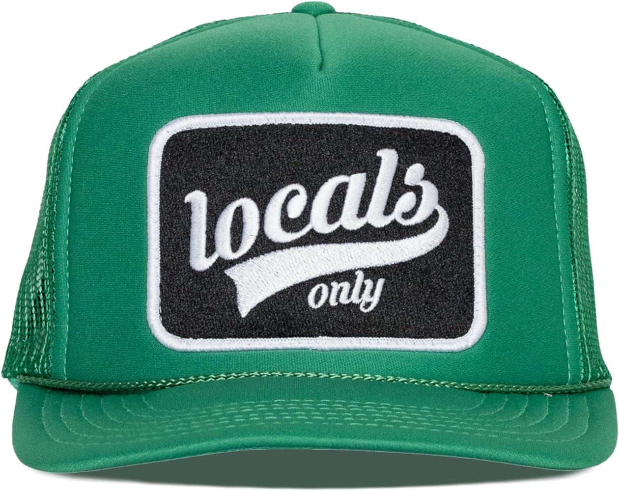 Locals Only Script Trucker Hat - Baseball Hats for Women with Mesh Snapback, Summer Trucker Hats ... | Amazon (US)