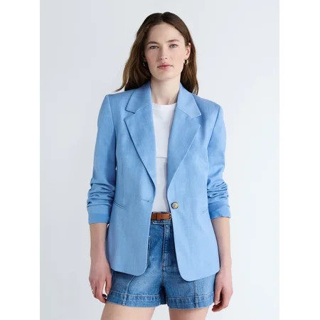 Free Assembly Women's and Women's Plus Single Breasted Blazer, Sizes XS-4X | Walmart (US)