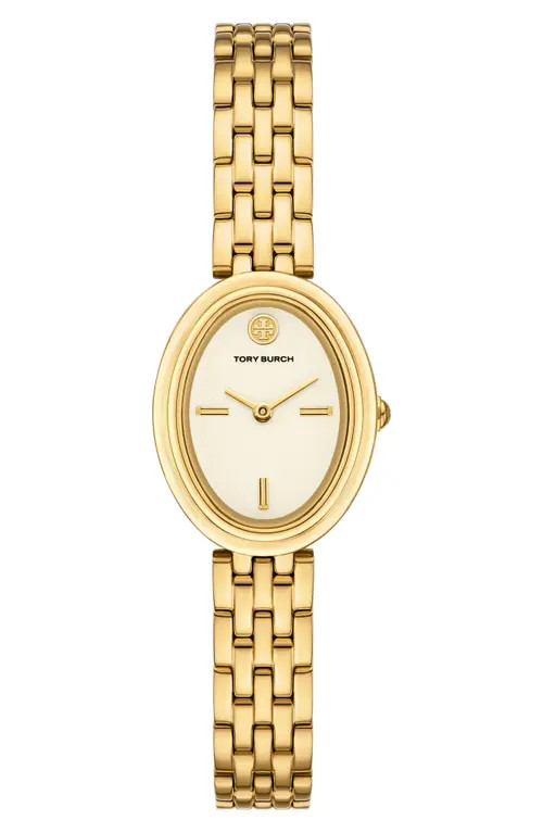 Tory Burch The Oval Bracelet Watch, 22mm x 28mm in Gold at Nordstrom | Nordstrom