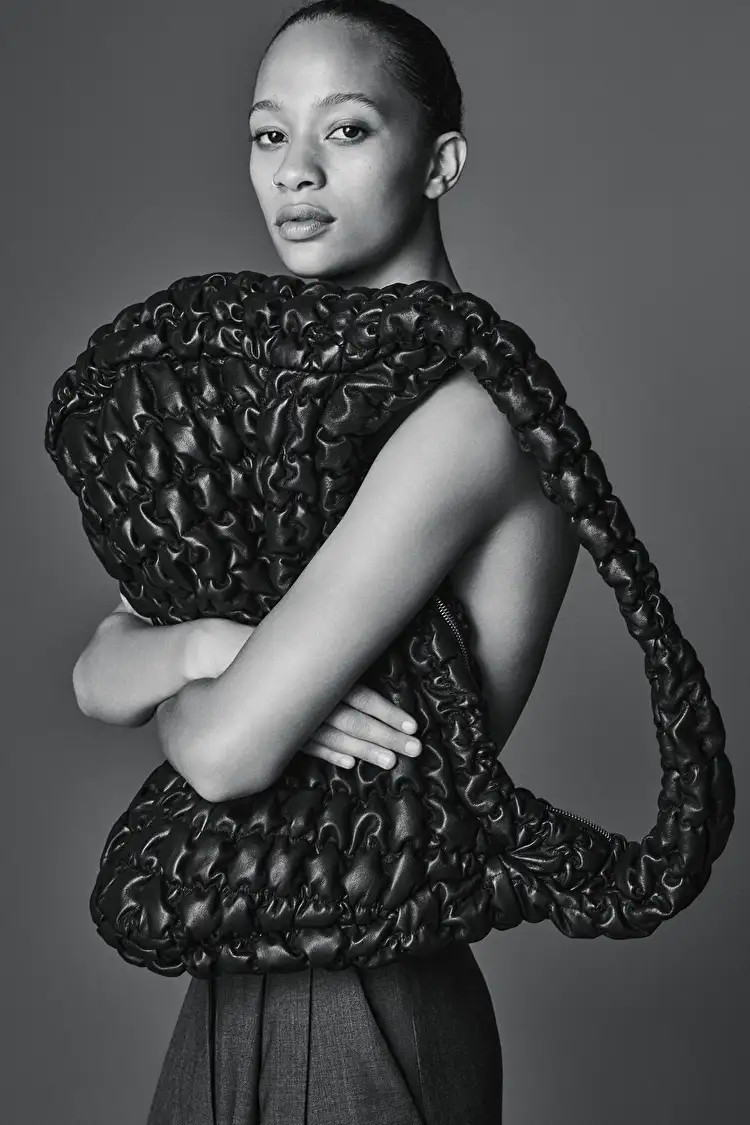 QUILTED OVERSIZED CROSSBODY BAG - LEATHER - BLACK - Bags - COS | COS (US)