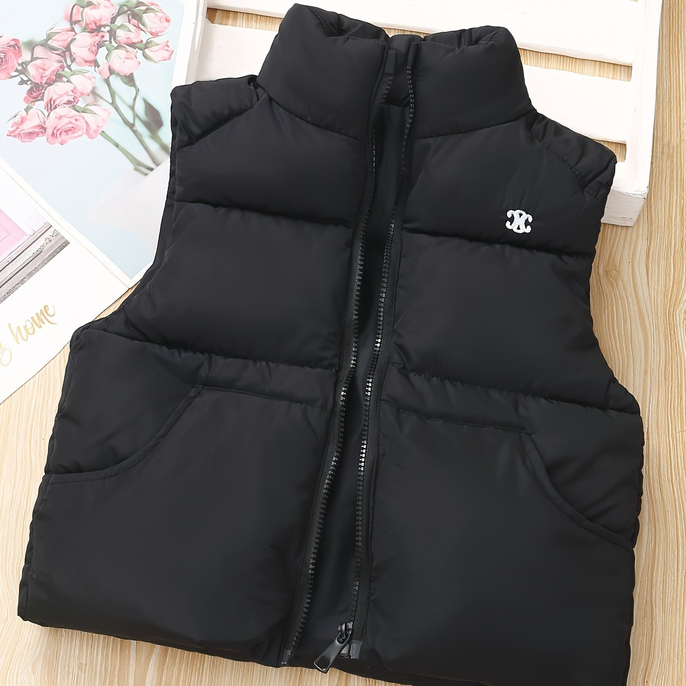Cute Versatile Padded Vest Girls Boys Casual Stand Collar - Temu | Temu Affiliate Program