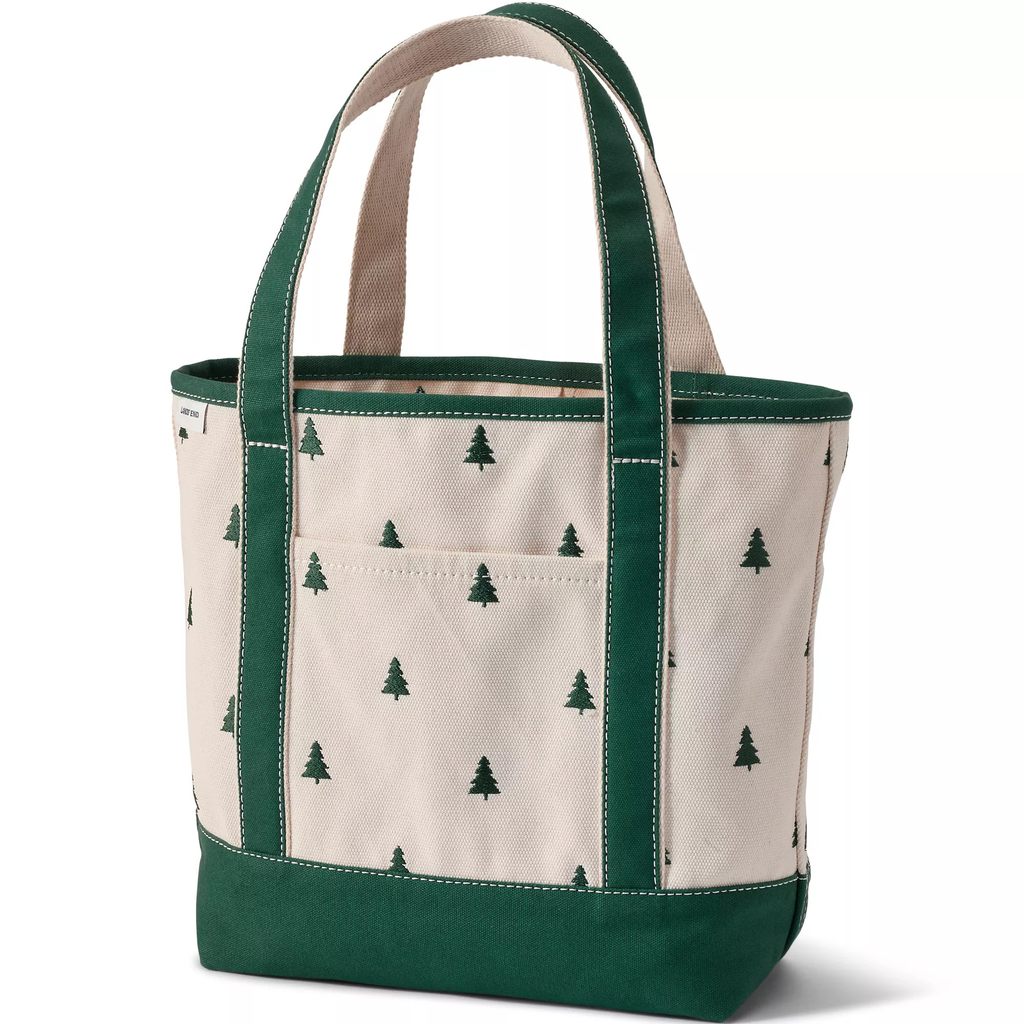 Medium Embroidered 5 Pocket Open Top Canvas Tote Bag | Lands' End (US)
