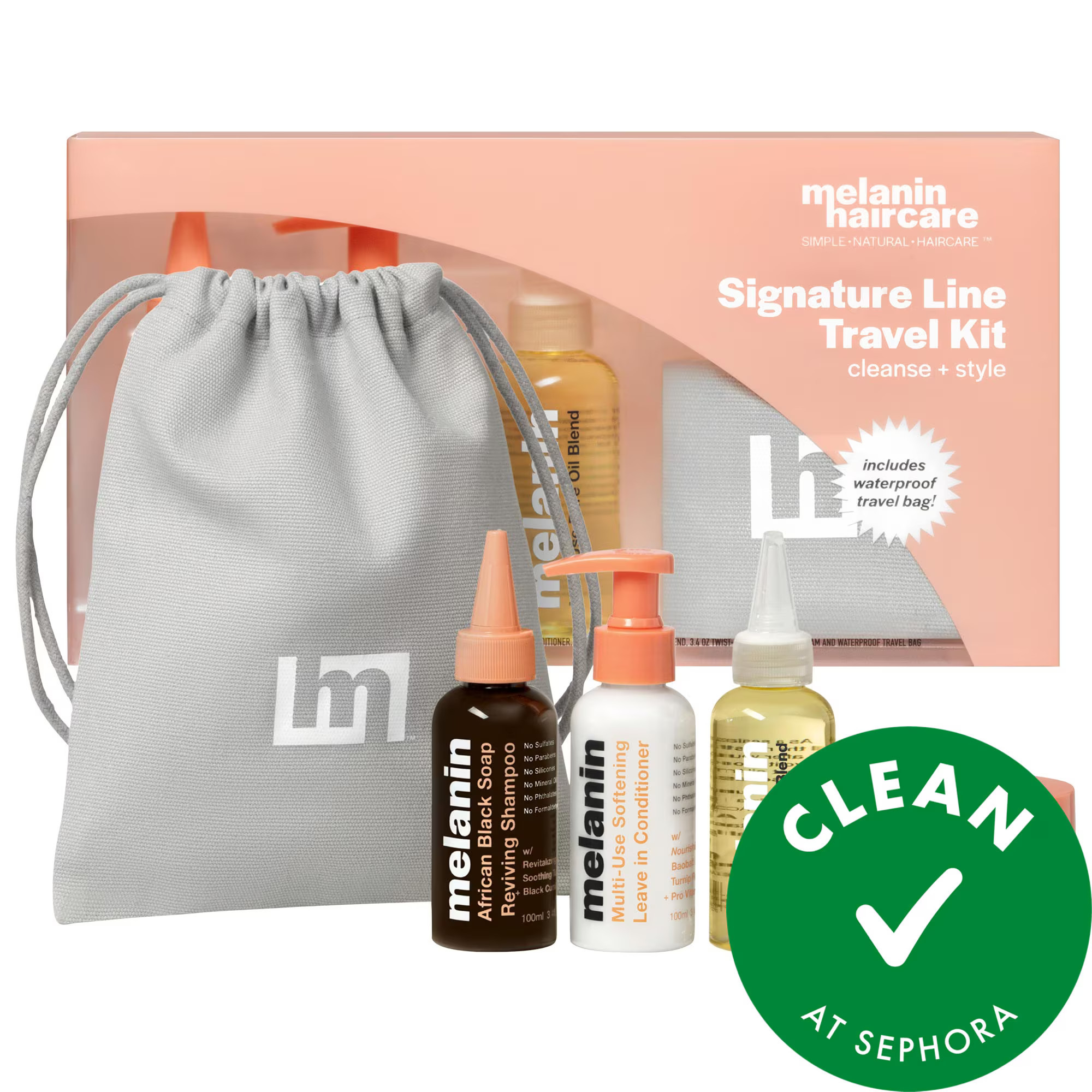 Melanin Haircare Signature Line Hair Travel Kit | Sephora (US)