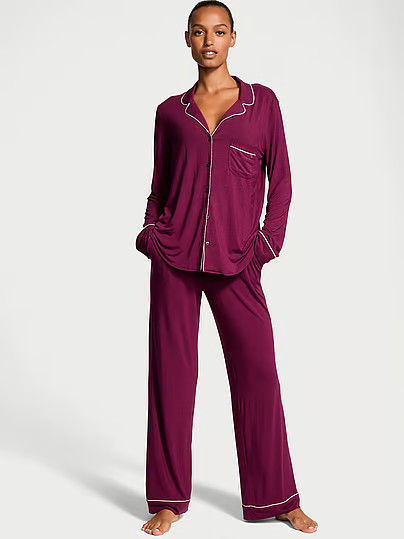 Modal Long Pajama Set, Pink, Xsreg - Women's Sets - Victoria's Secret | Victoria's Secret (US / CA )