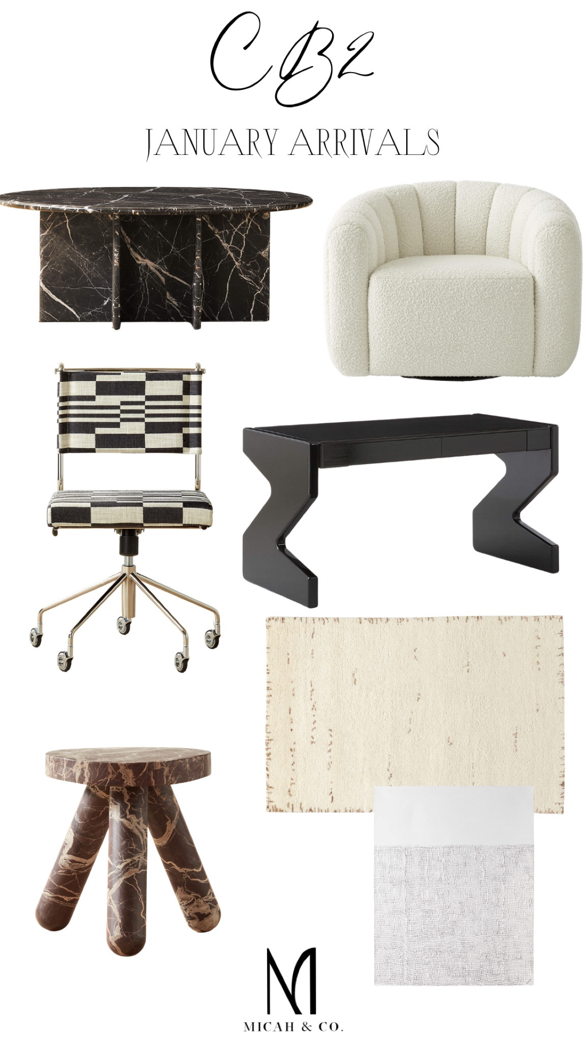 Last day of January calls for CB2 January arrival favorites!🖤
Designer: @micahabbanantodesigns
#timelesswithanedge
#micahandco 

#LTKhome #LTKFind #LTKstyletip