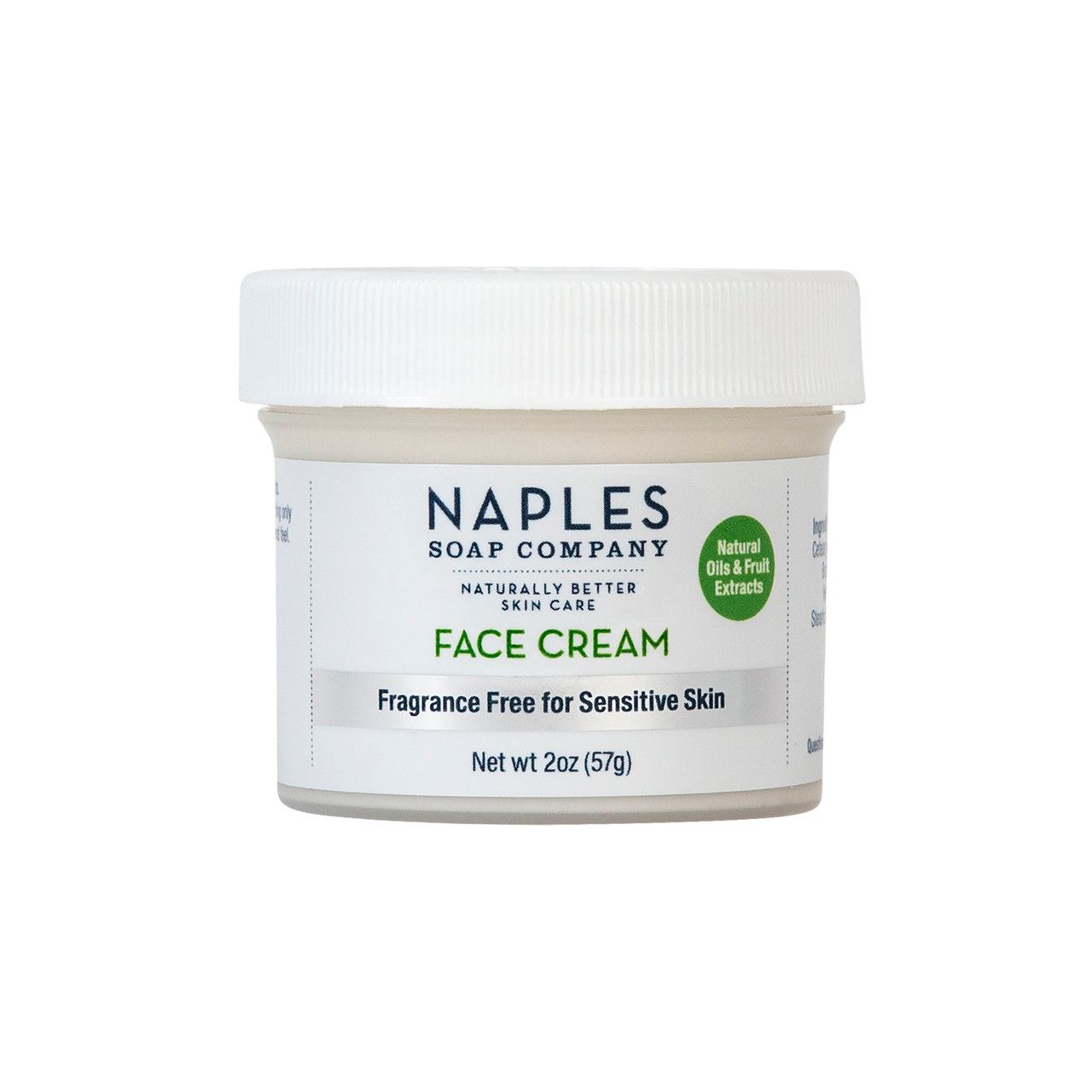 Fragrance Free Face Cream | Naples Soap Company