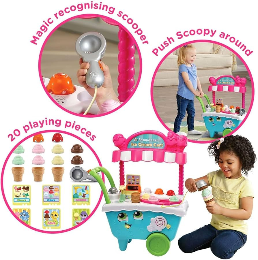VTech LeapFrog 600703 Scoop & Learn Pretend Toddler Toy for Role Play Food and Magic Ice Cream Sc... | Amazon (UK)