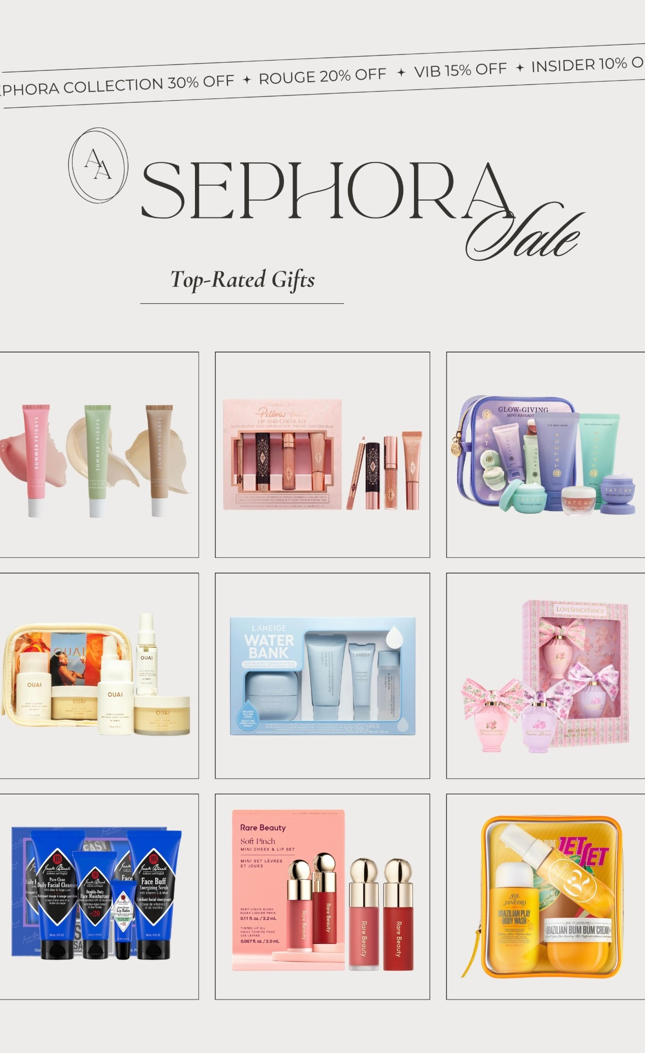 Sephora Sale — Top rated gifts + sets! 

Beauty sale, Sephora Spring Sale, beauty finds, trending products 

#LTKSaleAlert #LTKBeauty #LTKFindsUnder100