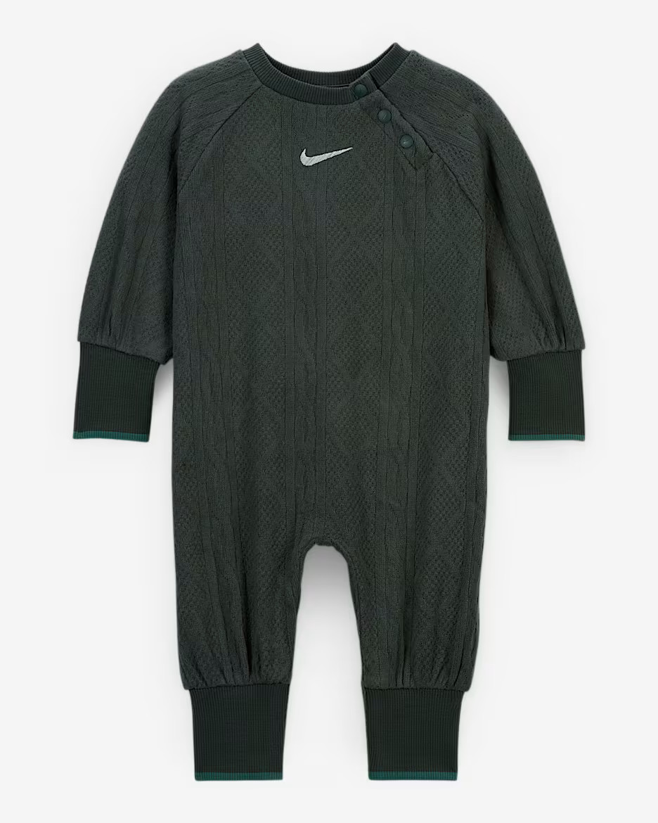 Nike ReadySet Baby (0-9M) Cable Knit Coverall | Nike (US)