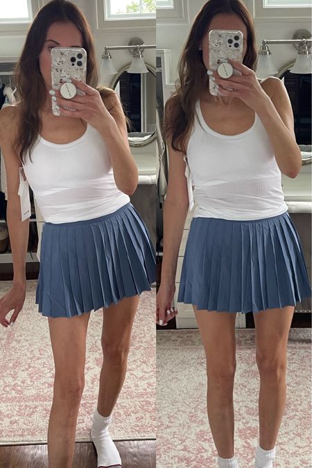 Lululemon pleated skirt, lululemon tank, summer outfit  

#LTKFindsUnder100 #LTKFitness #LTKStyleTip