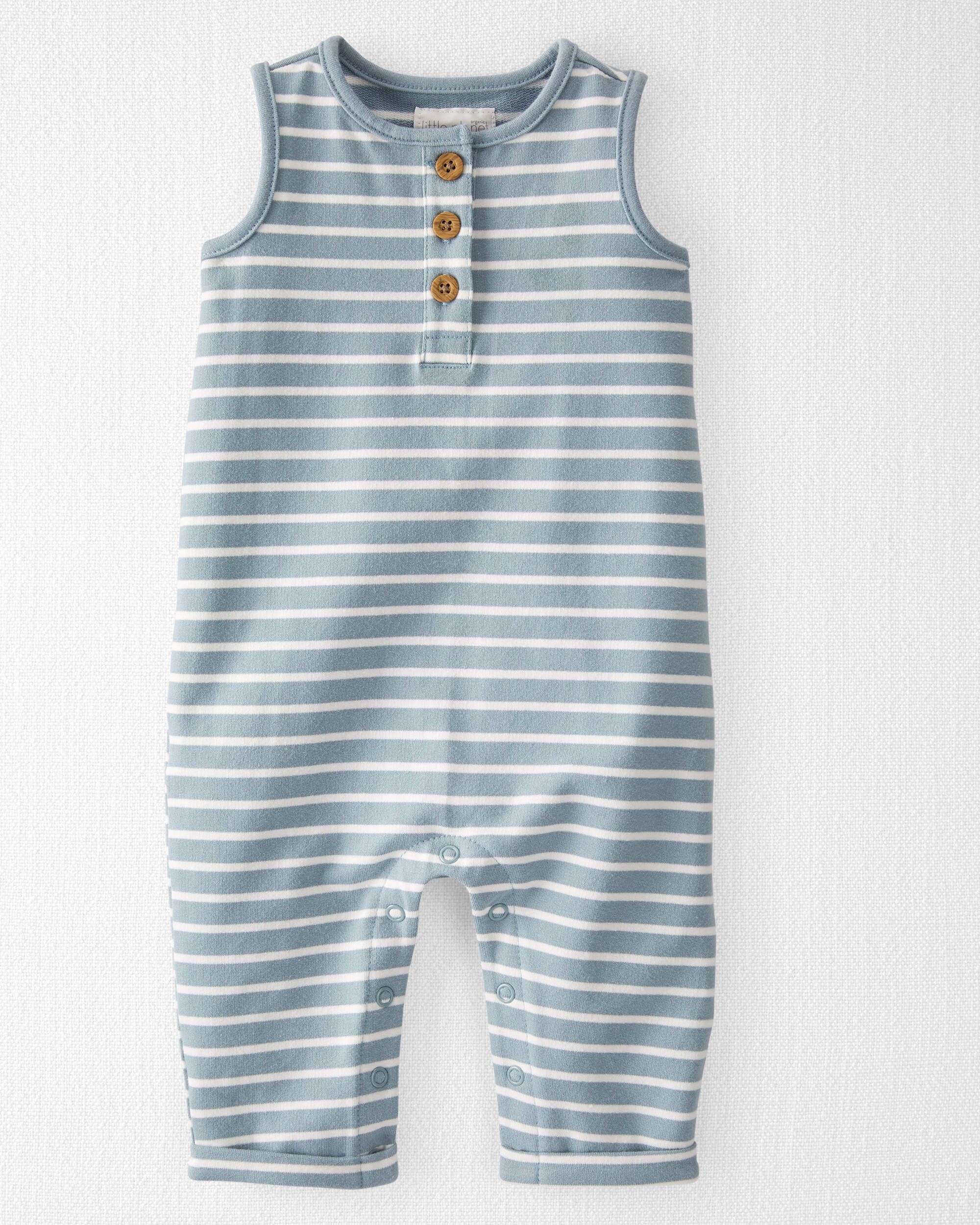 Baby Striped Organic Cotton Jumpsuit | Carter's