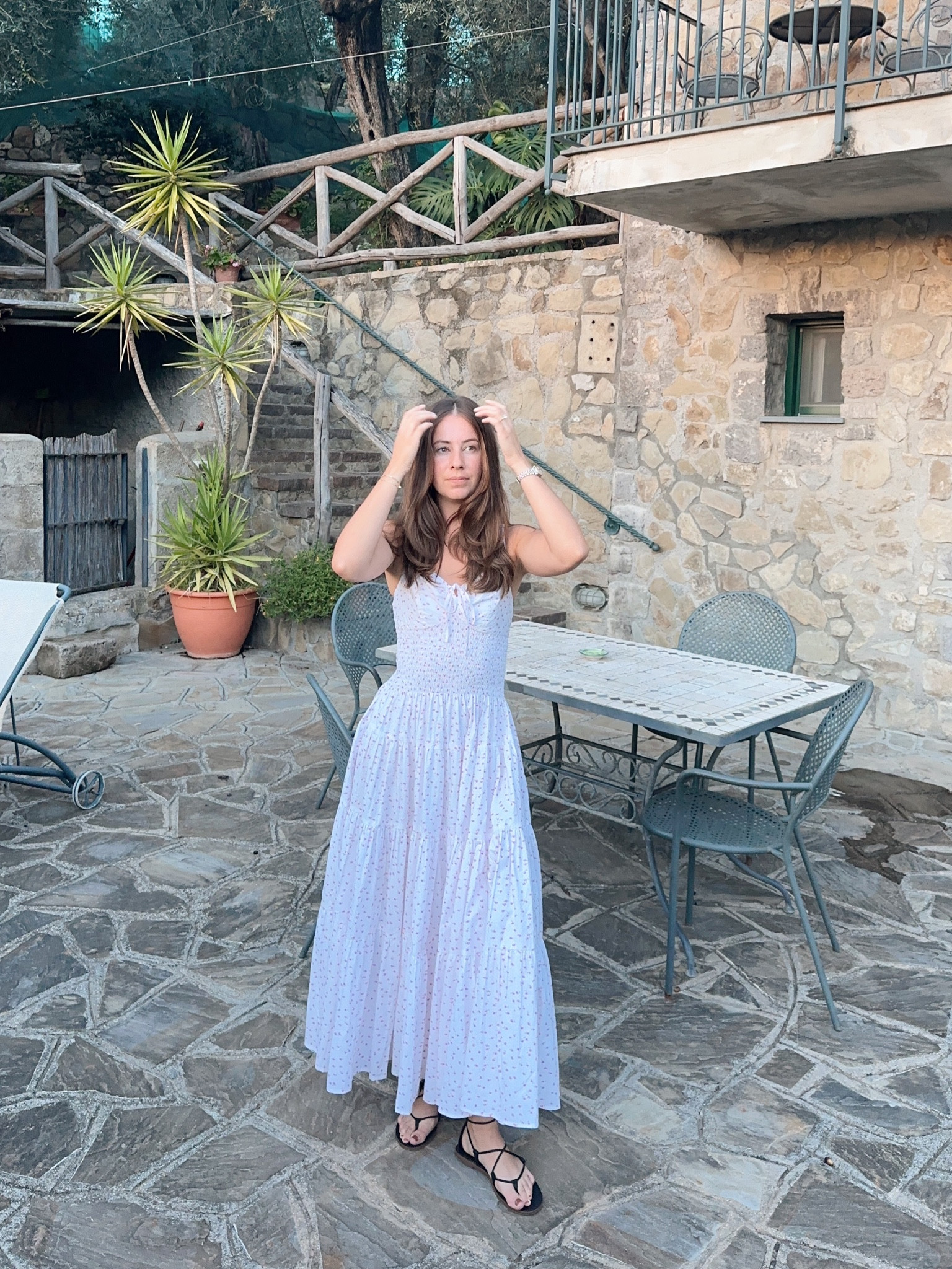Dress is from CB Positano! Sandals are old version of Madewell sandals linked here  

#LTKfindsunder100 #LTKstyletip #LTKtravel