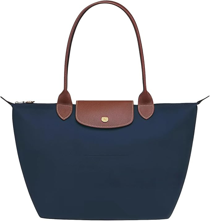 Women's Nylon Tote Bag, Large Capacity Waterproof Shoulder Bags, Spacious Handbag with Metal Zipp... | Amazon (US)