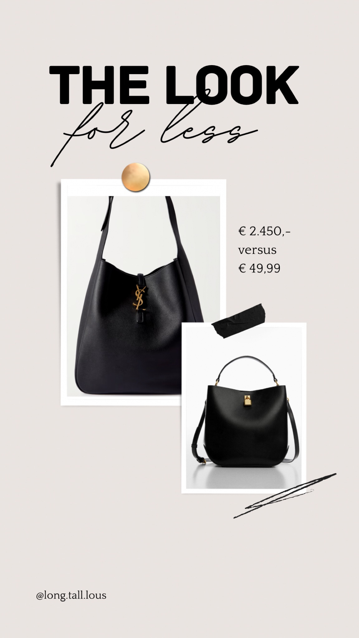 The look for less. Black leather or leather look tote bag. Yves Saint Laurent. YSL Mango. 



#LTKitbag #LTKstyletip #LTKeurope