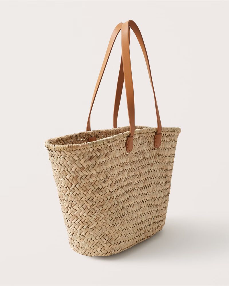 Carryall Straw Tote Bag | Abercrombie & Fitch (US)