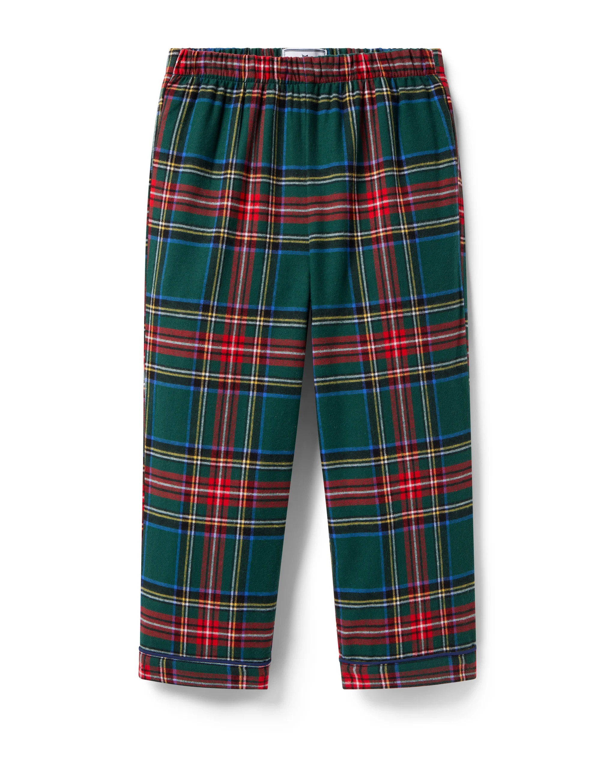 Kid's Brushed Twill Pajama Pants in Kensington Tartan | Petite Plume