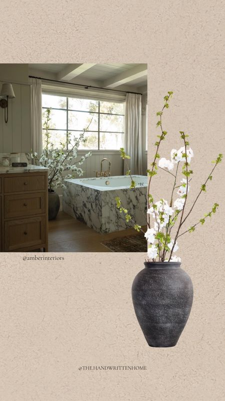 Budding branch and cherry blossom Branches in oversized vase

Amber interiors florals
Artificial spring flowers

#LTKHome #LTKStyleTip