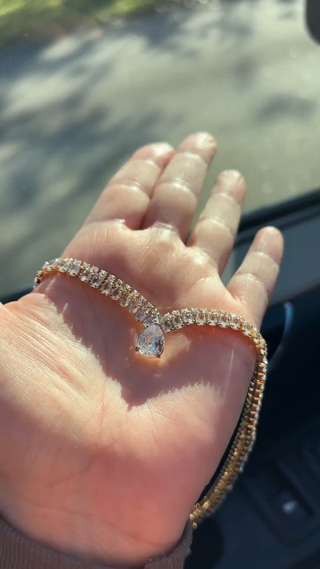 All that glitters is gold UNDER $50! ✨ Obsessed with this stunning sparkly teardrop tennis necklace—it's giving luxury, elegance, and all the sparkle a girl needs! Perfect for any outfit, any occasion. 💎 #StatementJewelry #TennisNecklace #GoldAccessories #SparkleGoals #JewelryLover #LuxuryStyle #LTKJewelry #OOTDDetails #TeardropNecklace #GoldenHourGlam #dillards 

#LTKGiftGuide #LTKFindsUnder50 #LTKBeauty