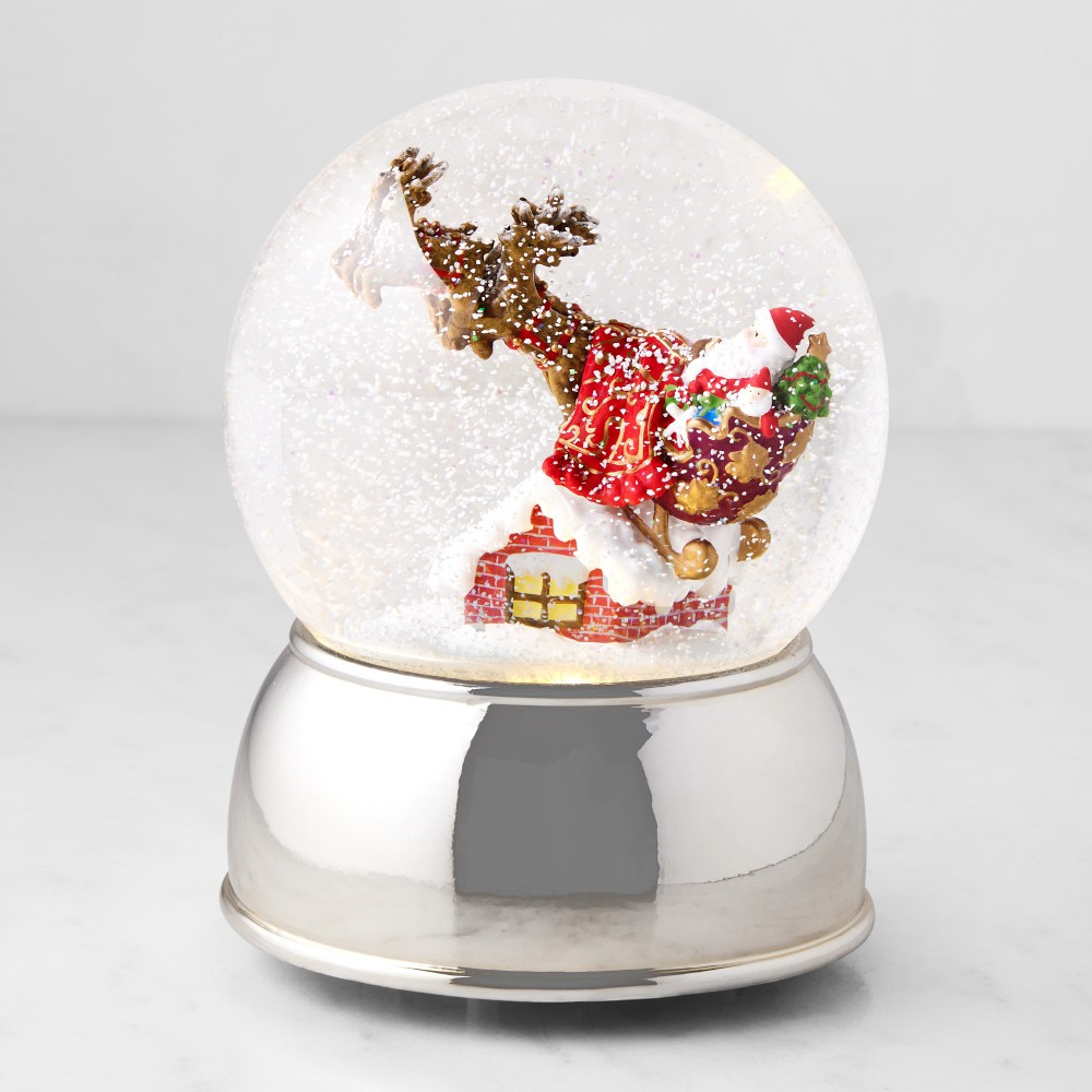 Twas the Night Before Christmas Musical Snow Globe | Williams-Sonoma