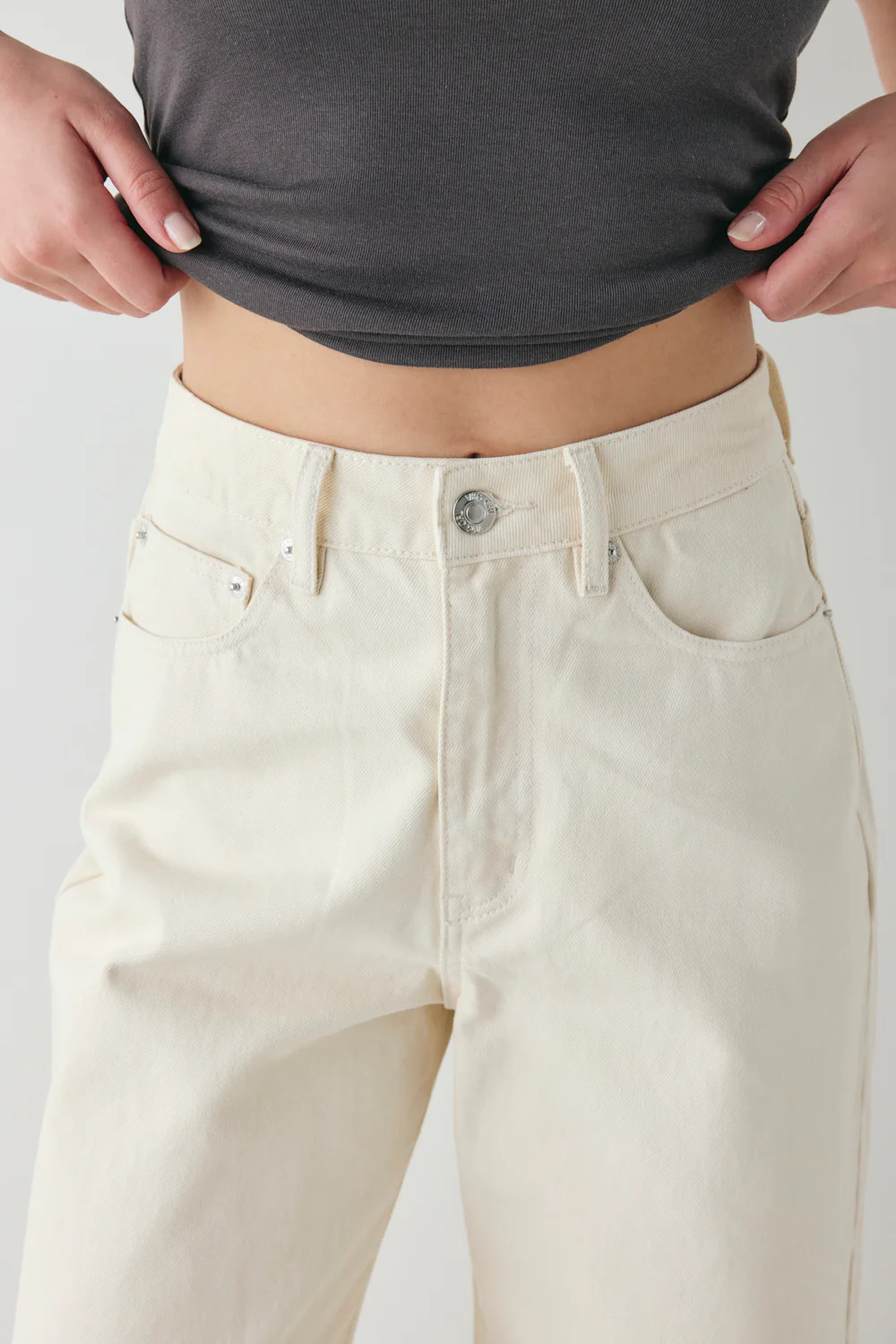 Aston Denim Jeans Cream | VRG Grl