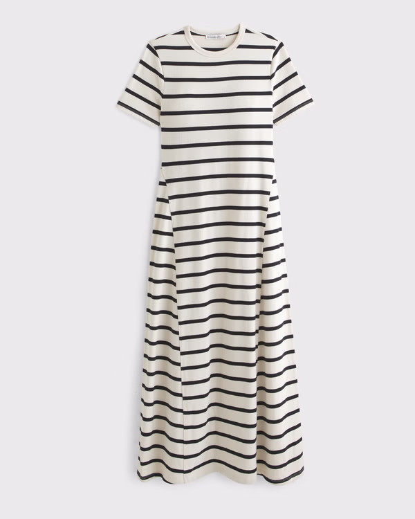 T-Shirt Knit Maxi Dress | Abercrombie & Fitch (US)