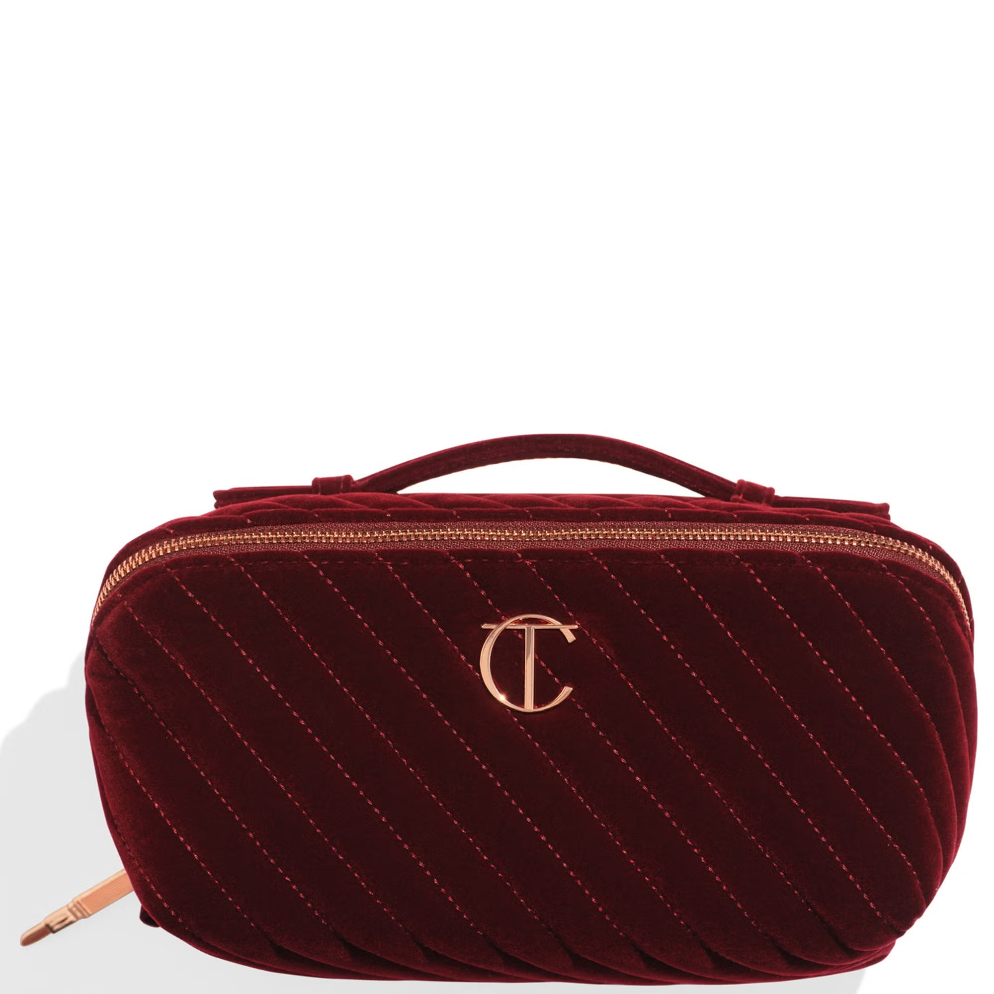 Charlotte Tilbury Organizer Velvet Makeup Bag - Large | Cult Beauty