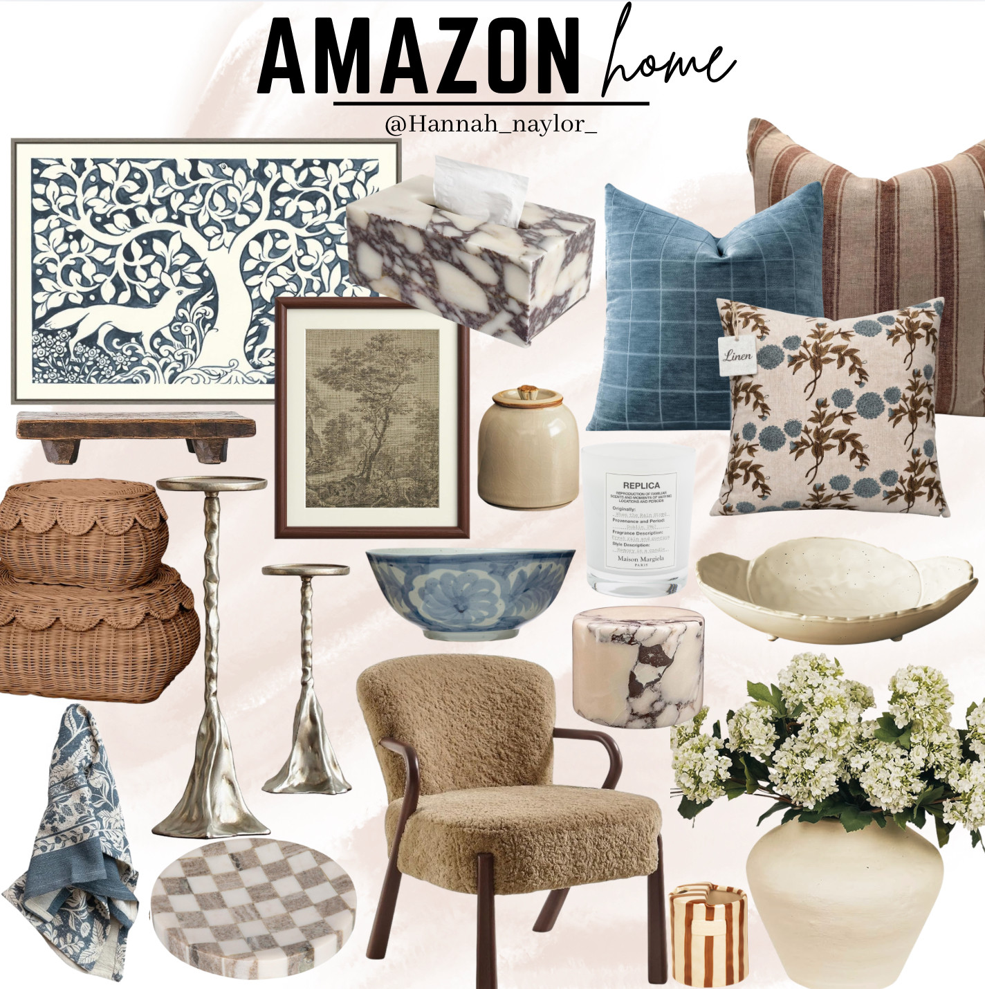New Amazon home finds! Loving this blue trend for spring summer! #amazon #amazonfinds #founditonamazon 

 #LTKActive #LTKU #LTKHome