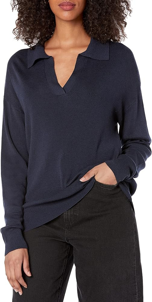 The Drop Women's Meena Loose-Fit Sweater Polo | Amazon (US)