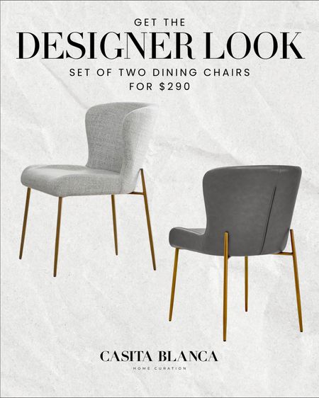 Get the designer look - set of two dining chairs for $290! 

Amazon, Rug, Home, Console, Amazon Home, Amazon Find, Look for Less, Living Room, Bedroom, Dining, Kitchen, Modern, Restoration Hardware, Arhaus, Pottery Barn, Target, Style, Home Decor, Summer, Fall, New Arrivals, CB2, Anthropologie, Urban Outfitters, Inspo, Inspired, West Elm, Console, Coffee Table, Chair, Pendant, Light, Light fixture, Chandelier, Outdoor, Patio, Porch, Designer, Lookalike, Art, Rattan, Cane, Woven, Mirror, Luxury, Faux Plant, Tree, Frame, Nightstand, Throw, Shelving, Cabinet, End, Ottoman, Table, Moss, Bowl, Candle, Curtains, Drapes, Window, King, Queen, Dining Table, Barstools, Counter Stools, Charcuterie Board, Serving, Rustic, Bedding, Hosting, Vanity, Powder Bath, Lamp, Set, Bench, Ottoman, Faucet, Sofa, Sectional, Crate and Barrel, Neutral, Monochrome, Abstract, Print, Marble, Burl, Oak, Brass, Linen, Upholstered, Slipcover, Olive, Sale, Fluted, Velvet, Credenza, Sideboard, Buffet, Budget Friendly, Affordable, Texture, Vase, Boucle, Stool, Office, Canopy, Frame, Minimalist, MCM, Bedding, Duvet, Looks for Less

#LTKSeasonal #LTKhome #LTKstyletip