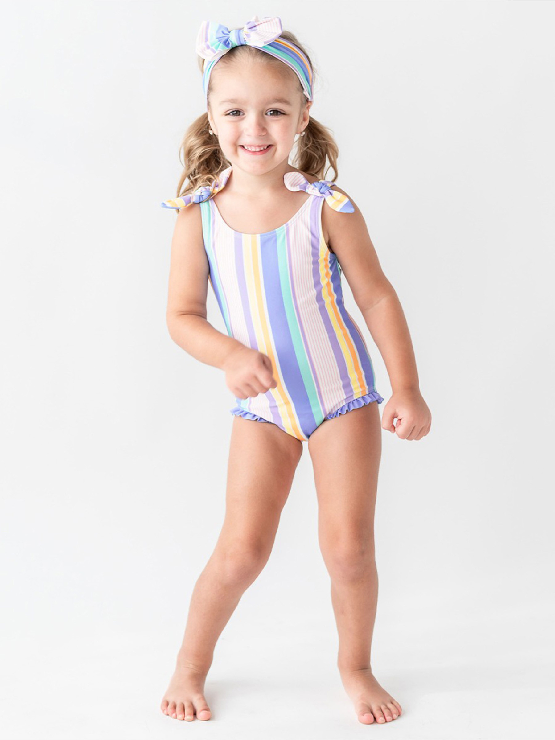 Tie Shoulder One Piece | RuffleButts / RuggedButts